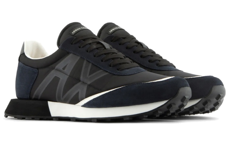 Lookbook ARMANI EXCHANGE阿瑪尼 尼龍 簡約百搭 耐磨 低幫 運動休閒鞋 男款 黑色