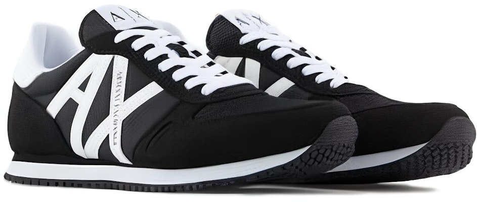 Armani Exchange Nylon Mesh Leather Low Top 'Black Fashion' XUX017XCC681K489 Lookbook Armani Exchange Nylon Mesh Leather Low Top 'Black Fashion' XUX017XCC681K489