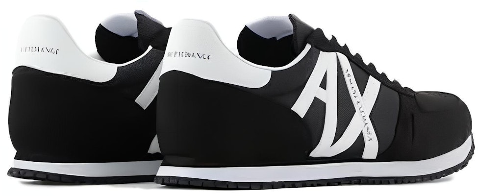 Armani Exchange Nylon Mesh Leather Low Top 'Black Fashion' XUX017XCC681K489 Shop Armani Exchange Nylon Mesh Leather Low Top 'Black Fashion' XUX017XCC681K489