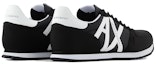Shop Armani Exchange Nylon Mesh Kulit Rendah 'Black Fashion' XUX017XCC681K489