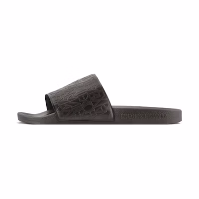 Armani Exchange Open Toe Slide 'Black'