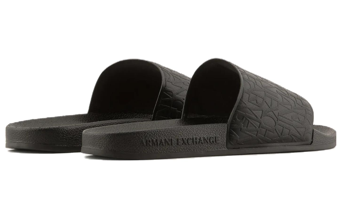Armani Exchange Open Toe Slide 'Black' 圖 4
