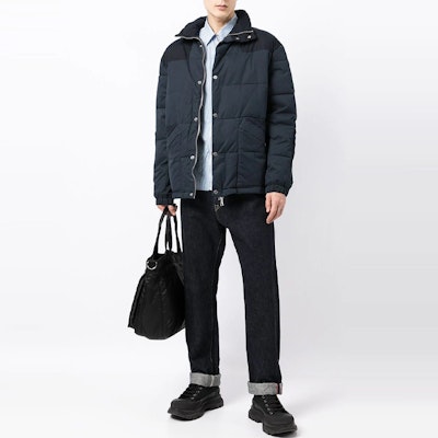 아르마니 익스체인지 패치워크 긴팔 코튼 재킷 딥 블루. 6KZB27-ZNIPZ-1510 Lookbook 아르마니 익스체인지 패치워크 긴팔 코튼 재킷 딥 블루. 6KZB27-ZNIPZ-1510