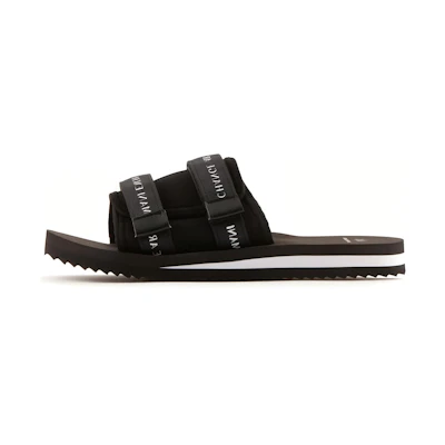 Armani Exchange Polyester Slide 'Black Fashion'