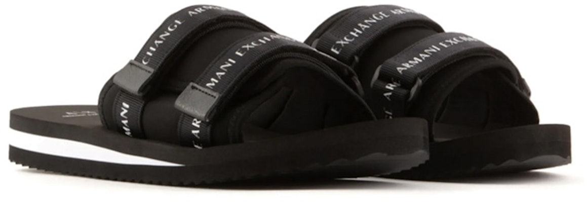 阿玛尼交流黑色时尚聚酯拖鞋 XUP010XV672100002 Lookbook 阿玛尼交流黑色时尚聚酯拖鞋 XUP010XV672100002
