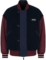 Armani Exchange Reversible Colorblock Letter Print Cotton Jacket Navy Blue . 6RZB27-ZNJ7Z-45AG Armani Exchange Reversible Colorblock Letter Print Cotton Jacket Navy Blue . 6RZB27-ZNJ7Z-45AG