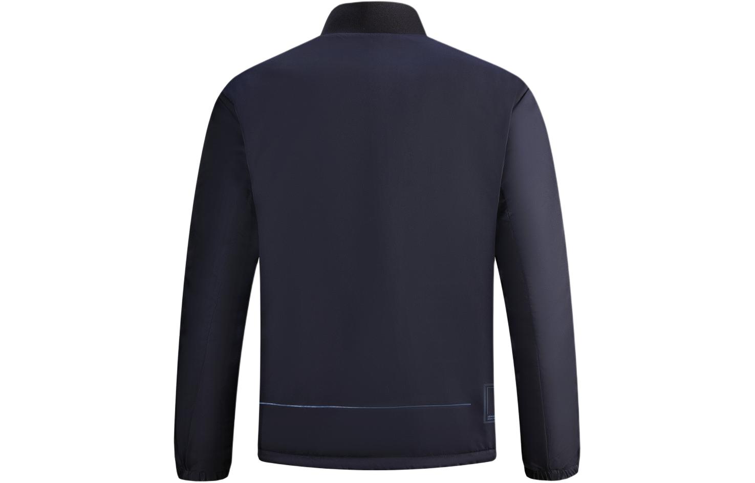 Lookbook Armani Exchange 雙面徽章領海軍藍拉鍊外套 - SS23 3RZB04-ZNKRZ-65AD