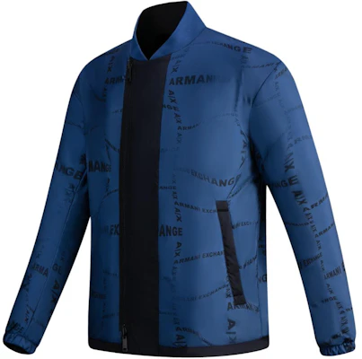 Armani Exchange 雙面徽章領海軍藍拉鍊外套 - SS23 3RZB04-ZNKRZ-65AD Sizing Armani Exchange 雙面徽章領海軍藍拉鍊外套 - SS23 3RZB04-ZNKRZ-65AD