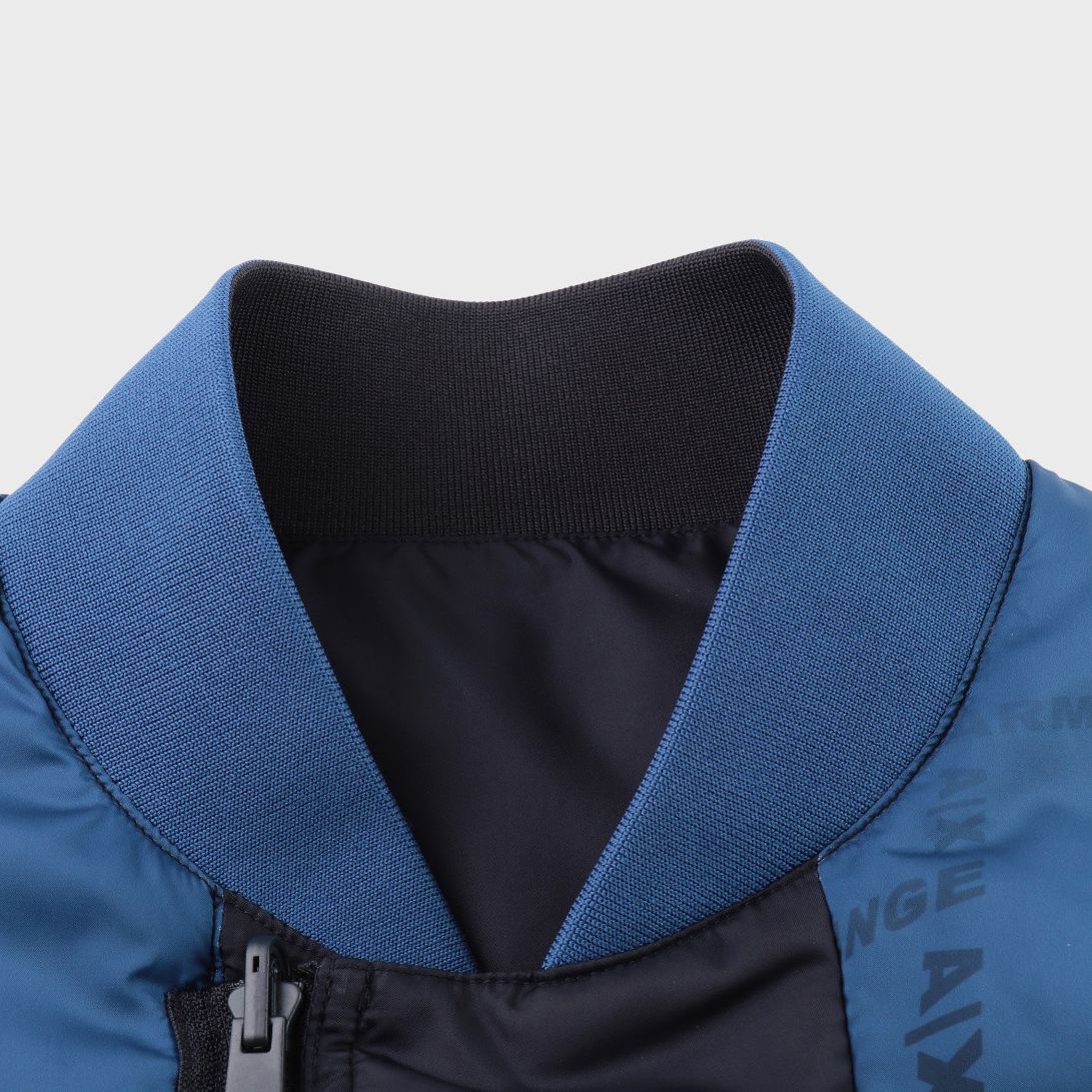 Cheap Armani Exchange 雙面徽章領海軍藍拉鍊外套 - SS23 3RZB04-ZNKRZ-65AD