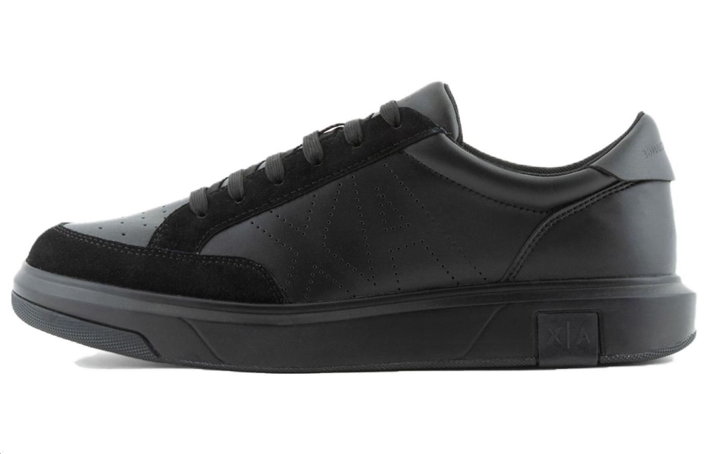 Armani Exchange Simple Lace-Up Low Top 'Black' XUX177XV7621K001