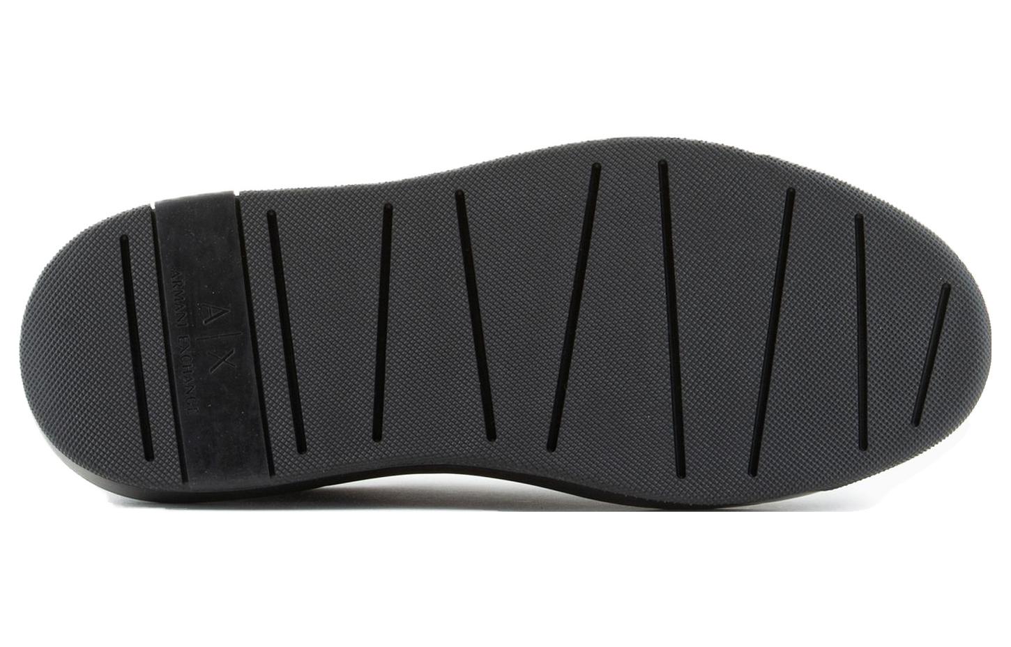 Armani Exchange Simple Lace-Up Low Top 'Black' 圖 6