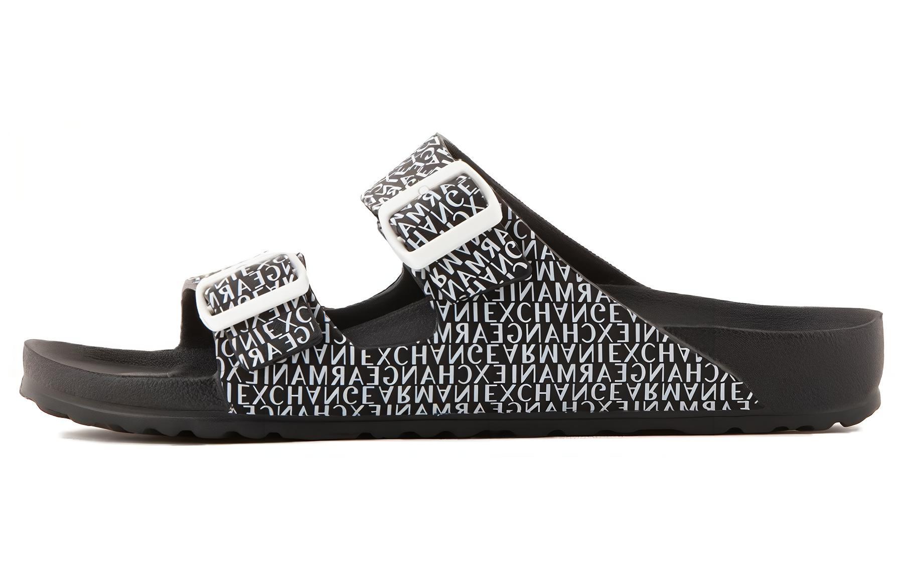 Armani Exchange Slide 'Black Print' XUP006XV6731S526