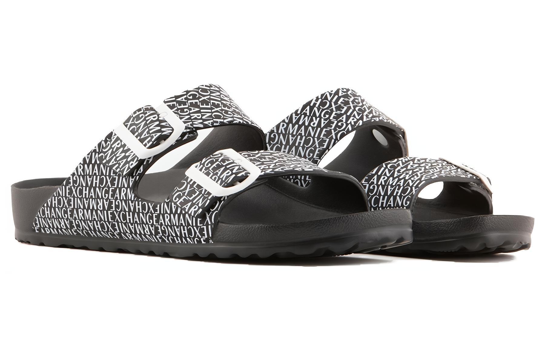 Armani Exchange Slide 'Black Print' 圖 3