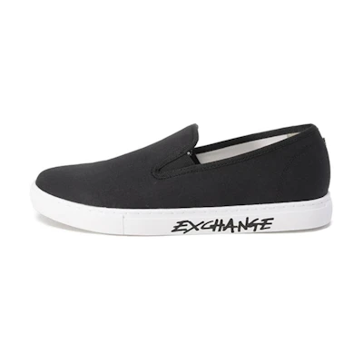 Armani Exchange Slip-On 'Logo Print Black'
