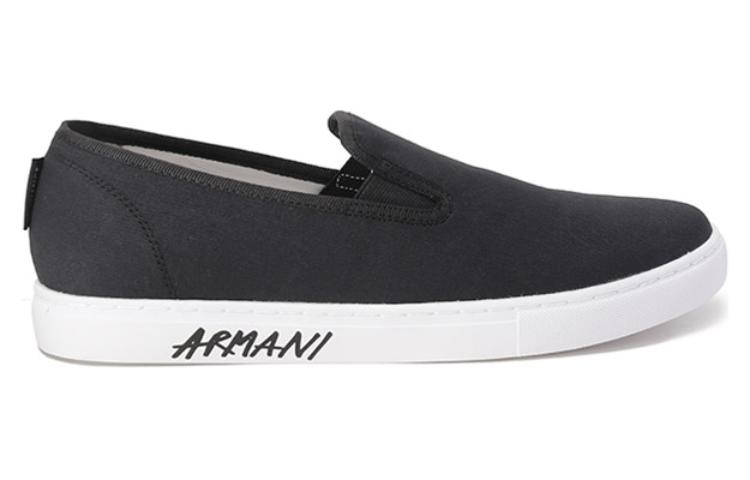 Armani Exchange Slip-On 'Logo Print Black' 圖 2