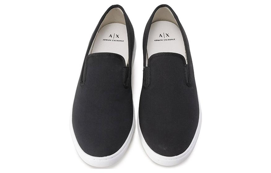 Armani Exchange Slip-On 'Logo Print Black' 圖 4