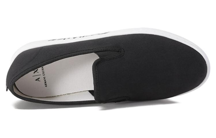 Armani Exchange Slip-On 'Logo Print Black' 圖 5