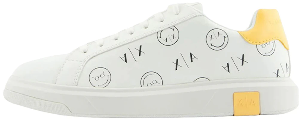 Armani Exchange Smileyworld x Sepatu Kulit Putih Rendah 'White' XUX147-XV600-1S058 Buy Armani Exchange Smileyworld x Sepatu Kulit Putih Rendah 'White' XUX147-XV600-1S058