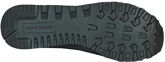 Armani Exchange 低帮运动鞋 '黑色皮革网面' XUX083XV263K001 Sizing Armani Exchange 低帮运动鞋 '黑色皮革网面' XUX083XV263K001