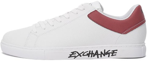 Armani Exchange Sneaker Low 'White Burgundy' XUX145XV598S529 Armani Exchange Sneaker Low 'White Burgundy' XUX145XV598S529