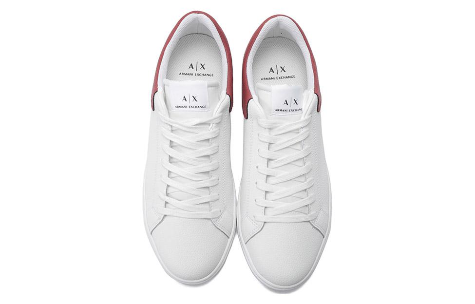 Armani Exchange Sneaker Low 'White Burgundy' 圖 4