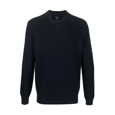 Armani Exchange Solid Color Crewneck Pullover Long Sleeve Sweatshirt 6LZM1QZ-MQ7Z-1510