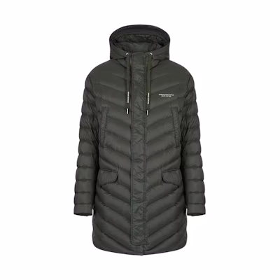 Armani Exchange Solid Color Zip Hoodie FW22 Jacket - Dark Green 8NZL20-ZNW3Z-1851