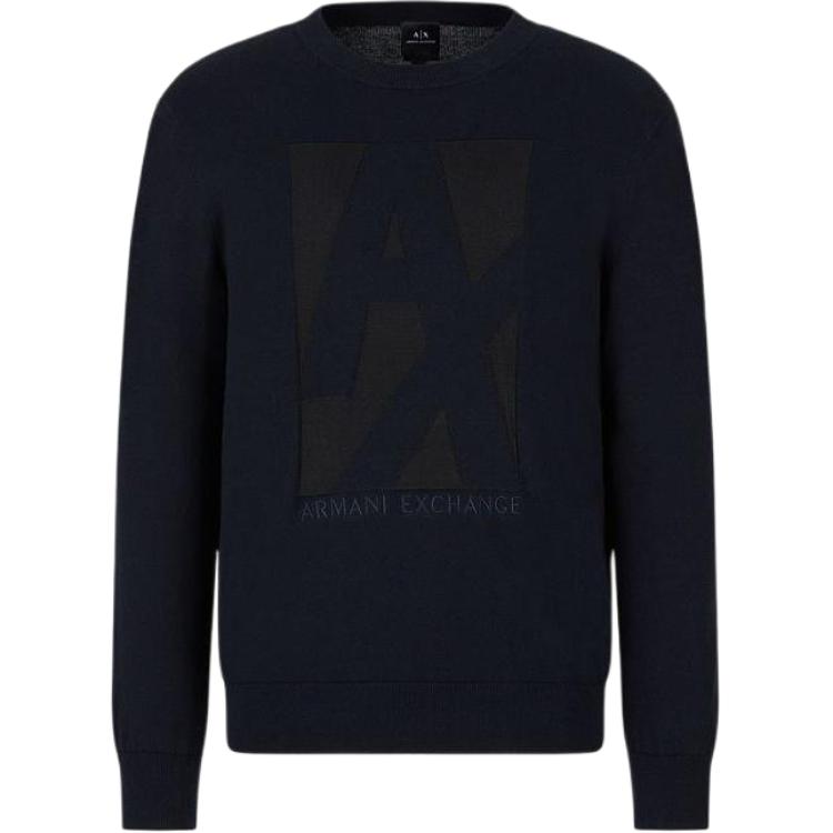 Armani Exchange Solid Crewneck Long Sleeve Sweatshirt Slim Fit 6LZM1G-ZMU7Z-1510