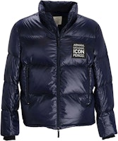 Armani Exchange Solid Logo Patch Long-Sleeve Hooded Puffer Jacket 8NZBP2-ZNYNZ-1583 Armani Exchange Solid Logo Patch Long-Sleeve Hooded Puffer Jacket 8NZBP2-ZNYNZ-1583