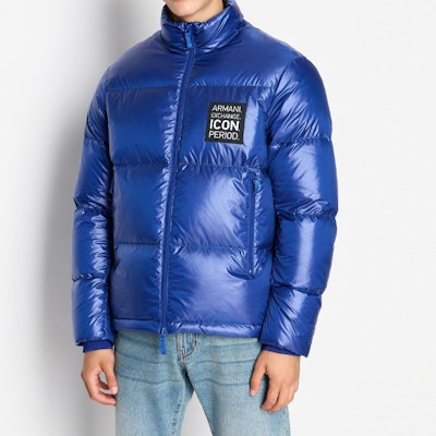 아르마니 익스체인지 로고 패치 롱슬리브 후드 패딩 재킷 8NZBP2-ZNYNZ-1583 Shop 아르마니 익스체인지 로고 패치 롱슬리브 후드 패딩 재킷 8NZBP2-ZNYNZ-1583