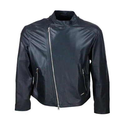 Armani Exchange Solid Zip Jacket, Stand Collar, Navy Blue E39R72-F9P72-922