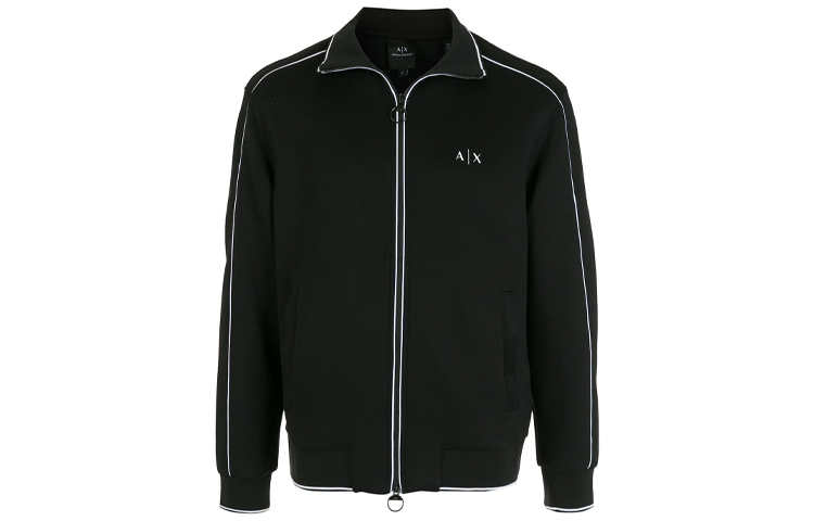 Armani Exchange SS21 Black Logo Lettering Jacket 3KZMGA-ZJ3JZ-1200