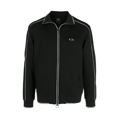 Armani Exchange SS21 Black Logo Lettering Jacket 3KZMGA-ZJ3JZ-1200