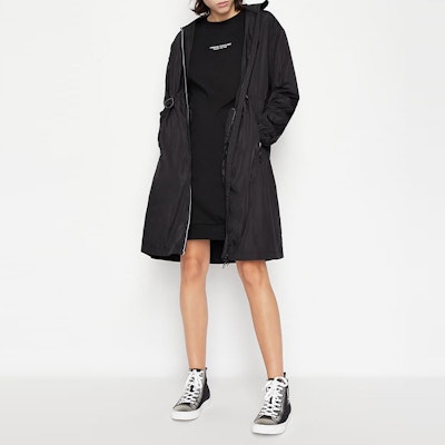 阿玛尼AX SS22黑色长袖连衣裙带标志印花 8NYA88-YJE5Z-1200 Lookbook 阿玛尼AX SS22黑色长袖连衣裙带标志印花 8NYA88-YJE5Z-1200