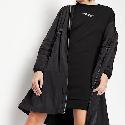 阿玛尼AX SS22黑色长袖连衣裙带标志印花 8NYA88-YJE5Z-1200 Purchase 阿玛尼AX SS22黑色长袖连衣裙带标志印花 8NYA88-YJE5Z-1200