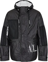 Armani Exchange SS22 Black Solid Color Hooded Jacket 3LZB45-ZNPRZ-1200 Armani Exchange SS22 Black Solid Color Hooded Jacket 3LZB45-ZNPRZ-1200