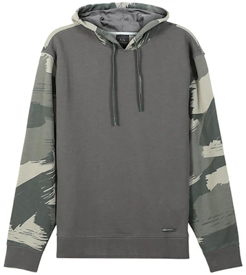 Armani Exchange SS22 迷彩字母印花連帽衫 - 深綠 3LZMHA-ZJEFZ-0870 Order Armani Exchange SS22 迷彩字母印花連帽衫 - 深綠 3LZMHA-ZJEFZ-0870