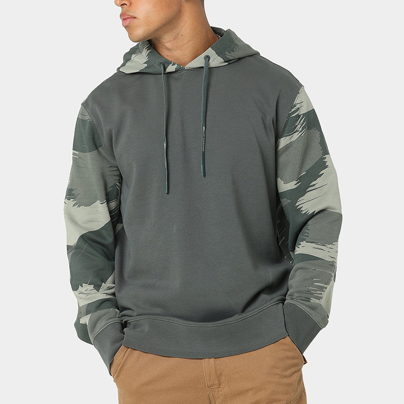 Purchase Armani Exchange SS22 迷彩字母印花連帽衫 - 深綠 3LZMHA-ZJEFZ-0870