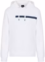 Armani Exchange SS22 Colorblock Logo Hoodie Cotton Pullover - White 3LZMAM-ZJ8QZ-1100 Armani Exchange SS22 Colorblock Logo Hoodie Cotton Pullover - White 3LZMAM-ZJ8QZ-1100