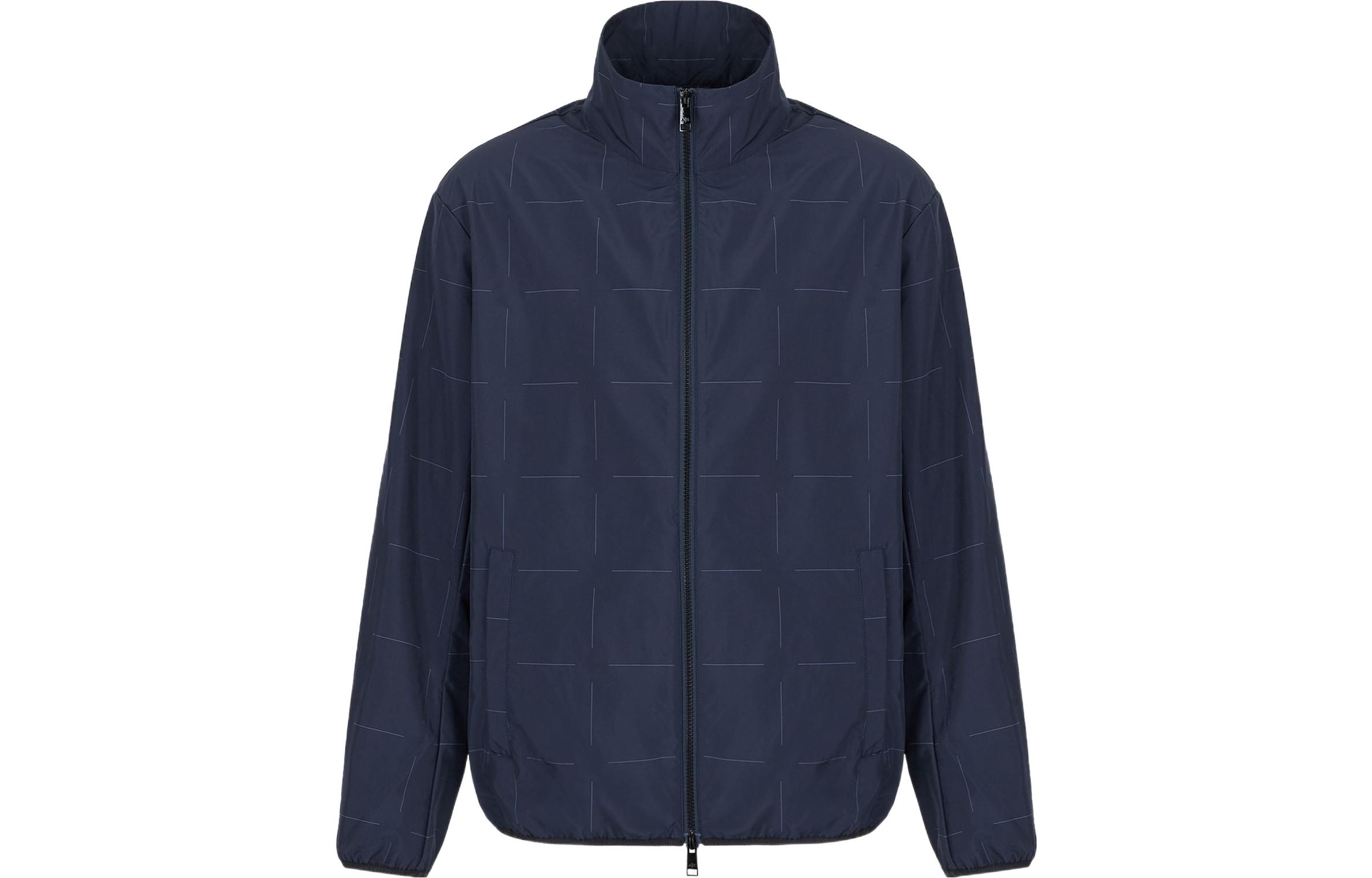 Armani Exchange SS22 Full-Zip Bomber Jacket Navy Blue 3LZB09-ZNIDZ-1510