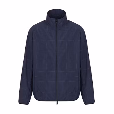 Armani Exchange SS22 Full-Zip Bomber Jacket Navy Blue 3LZB09-ZNIDZ-1510
