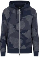 Armani Exchange SS22 Navy Cotton Nylon Zip Jacket with Logo Print - 3LZE1D-ZM1QZ-25BU Armani Exchange SS22 Navy Cotton Nylon Zip Jacket with Logo Print - 3LZE1D-ZM1QZ-25BU
