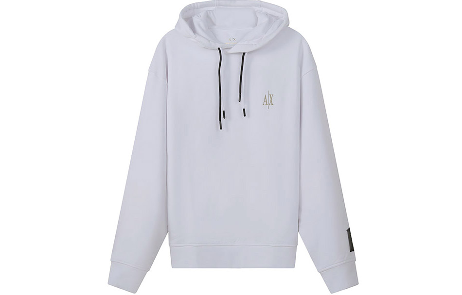 Order Armani Exchange SS22 白色連帽衫 刺繡商標 8NZMPW-ZJ8WZ-1100