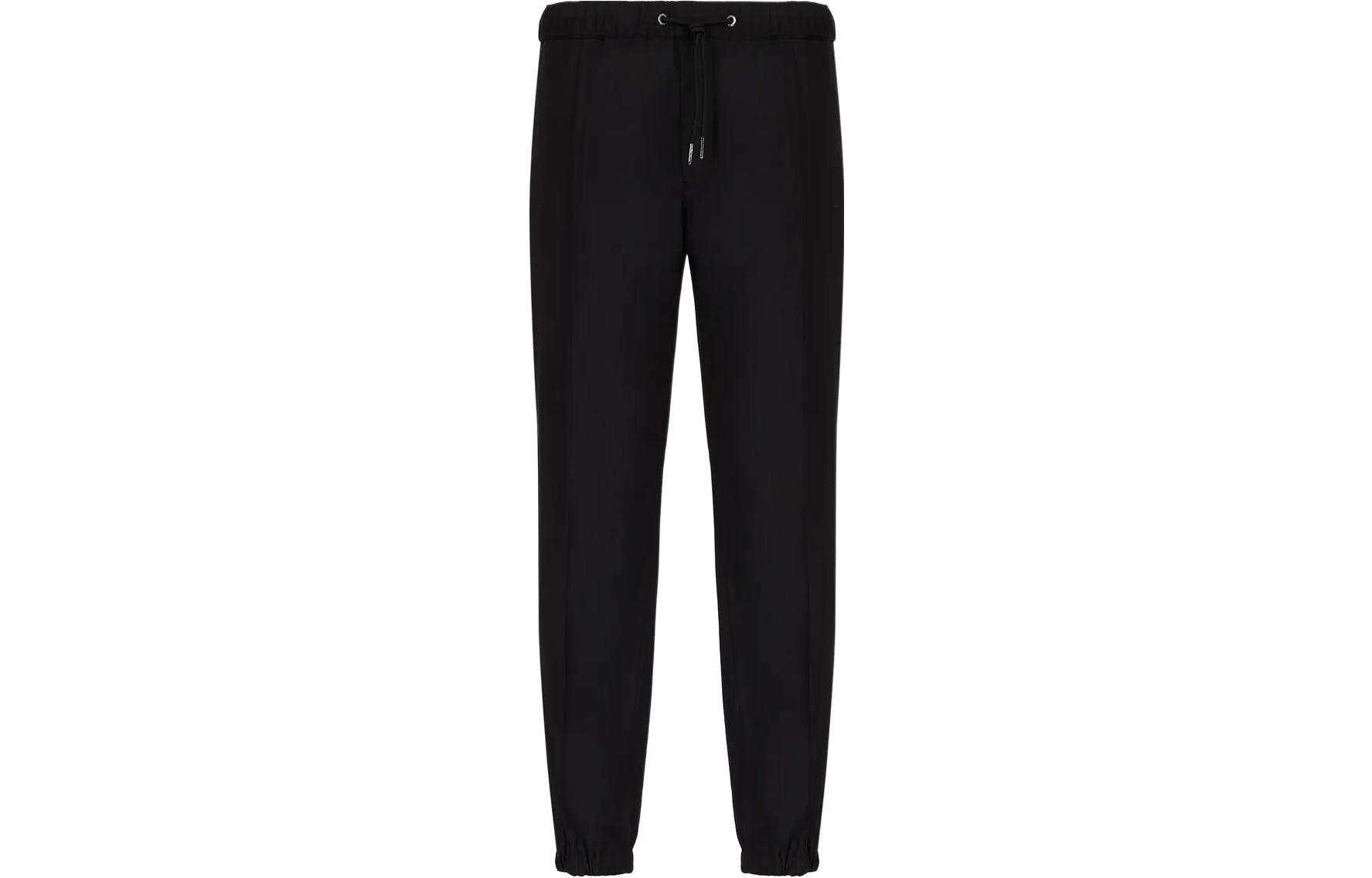 Armani Exchange SS23 Black Slim Fit Jogger Pants with Drawstring. 8NZPP1-ZNPMZ-2240