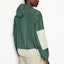 Purchase ARMANI EXCHANGE SS23 男款暗綠色Logo拼色拉鏈連帽外套。 3RZB18-ZNNSZ-4885