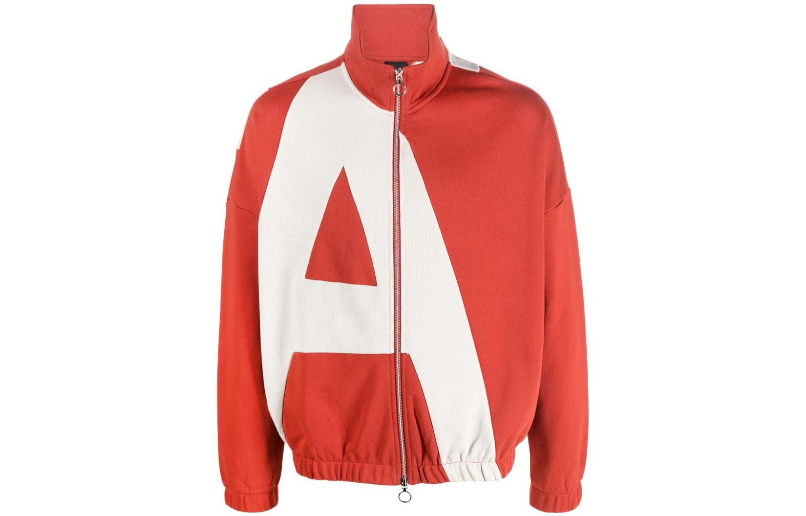 Armani Exchange SS23 Logo High-Neck Zip Jacket Red - 3RZMLE-ZJ1ZZ-16481