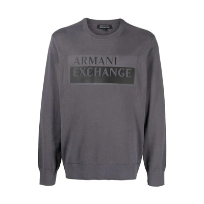 Armani Exchange SS23 Logo Print Crewneck Pullover Sweatshirt 6LZM2D-ZMX8Z-1978