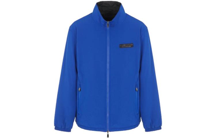 Armani Exchange SS23 Reversible Zip High-Neck Jacket Blue Outerwear 6RZB04-ZNICZ-65AS