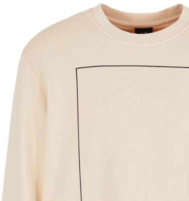 ARMANI EXCHANGE SS24 米色方框印花圓領套頭衫衛衣 3DZMHH-ZJGGZ-1792 Details for ARMANI EXCHANGE SS24 米色方框印花圓領套頭衫衛衣 3DZMHH-ZJGGZ-1792