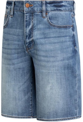 阿玛尼交换2024春夏系列蓝色中腰直筒牛仔短裤。 3DZJ65-Z1XBZ-1500 Shop 阿玛尼交换2024春夏系列蓝色中腰直筒牛仔短裤。 3DZJ65-Z1XBZ-1500